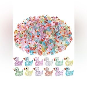 6 Colorful Resin Duck Figurines
2cm
